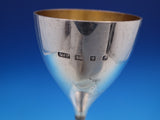 Peter Michael Lunn English Estate Sterling Silver Champagne Flute GW Bark #7616
