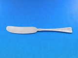 Lap Over Edge Acid Etched by Tiffany & Co Sterling Butter Spreader FH 6" Leaves