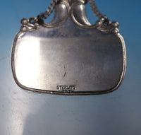 Sterling Silver Liquor Label "Brandy" with Leaf and Berry Motif #353 (#5038)