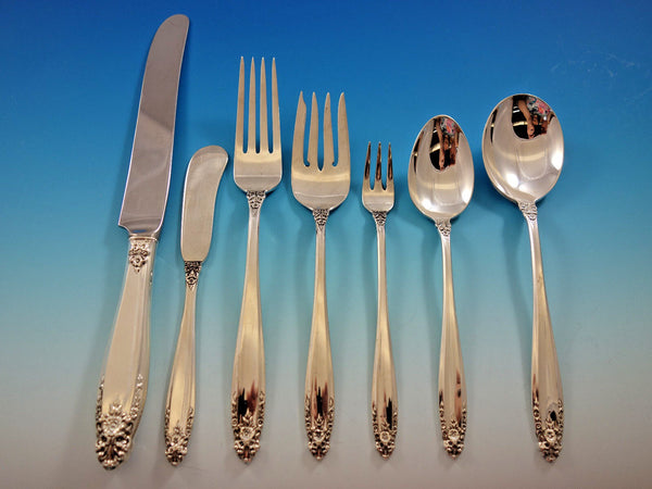 Prelude by International Sterling Silver Flatware Set for 18 Service 142 pc Huge