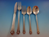 Castle Rose by Royal Crest Sterling Silver Grille Flatware Set 12 Service 62 Pcs