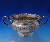 Robert Hendery Canadian Sterling Silver Tea Set 4pc Chased with Ebony  (#7188)