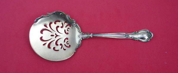Chantilly by Gorham Sterling Tomato Server GW W/applied lacing & enamel 7 1/2"
