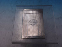 Albert Coles Coin Silver Business Card Case Engine Turned & Engraved (#6503)