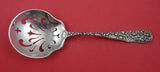 Chrysanthemum by Stieff Sterling Silver Pea Spoon ovoid w/ wavy shoulders 8 3/4"