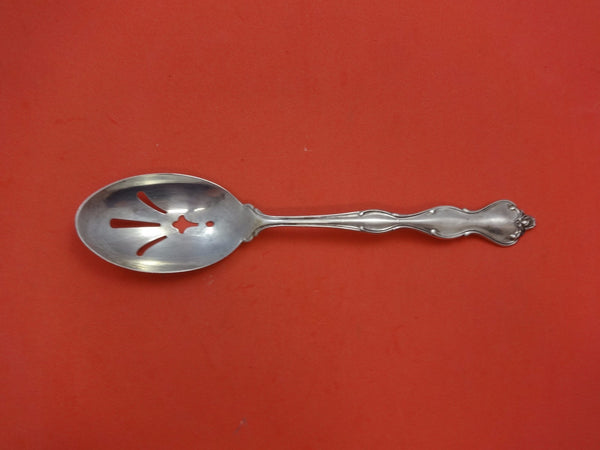 Mademoiselle by International Sterling Silver Serving Spoon Pierced Orig 8 1/2"