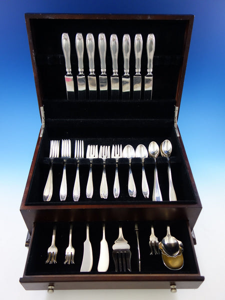 Puritan by Stieff Sterling Silver Flatware Set for 8 Service 63 pieces