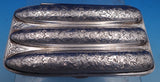 Japanese .950 Silver Cigar Case Bright-Cut 5 5/8" x 3 1/4" x 7/8" (#8310)