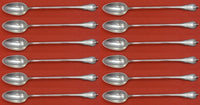 Grand Colonial by Wallace Sterling Silver Iced Tea Spoon Set 12 pieces 7 1/2"