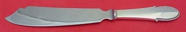 Beaded by Georg Jensen Sterling Silver Cake Knife HH WS with Notch 10 3/8"