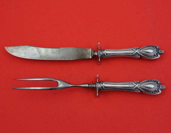 Monticello by Lunt Sterling Silver Steak Carving Set 2pc HH w/ Stainless 9 1/2"