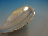 Ornamental #41 by Georg Jensen Sterling Silver Berry Spoon w/ Leaf Shape Bowl 8"