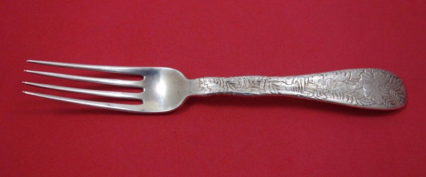 Lap Over Edge Acid Etched by Tiffany & Co. Sterling Silver Dinner Fork with Pea