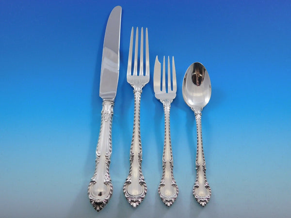 English Gadroon by Gorham Sterling Silver Dinner Size Place Setting(s) 4-Piece