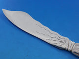 Lap Over Acid Etched by Tiffany Sterling Silver Fish Knife Sea Grasses 7 7/8"