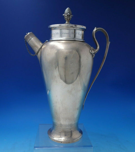 Redlich and Co Sterling Silver Martini Shaker Deco Style #8815 w/ Acorn (#6044)