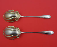 Cordova by Towle Sterling Silver Lettuce Set Gold Washed 7 3/4" Serving Heirloom