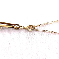 14k Yellow Gold Art Deco Diamond Lavaliere by Hagerstrom (#J5409)