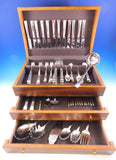 Continental by Tuttle Sterling Silver Flatware Set for 12 Service 95 pcs Dinner