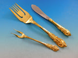 Sir Christopher Gold by Wallace Sterling Silver Flatware Set Vermeil 188 pcs Din