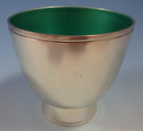 Towle Sterling Silver Punch Bowl and Cups with Turquoise Enamel 9pc set (#1392)
