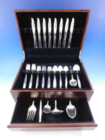Sentimental by Oneida Sterling Silver Flatware Set For 8 Service 45 pcs Modern