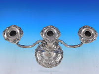 Francis I by Reed & Barton Sterling Silver Candelabra pair 3-light Short X569