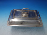 Beaded English Silverplate Top of Vegetable Dish removable handle (#6124)