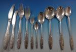 Diamant by A. Dragsted Danish Sterling Silver Flatware Set 117 Pcs Unique Modern