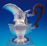 Buccellati Sterling Silver Tea Set 5pc Coffee, Tea, Sugar, Creamer, Tray (#8934)