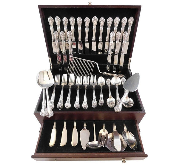 Chateau Rose by Alvin Sterling Silver Flatware Set for 18 Service 121 Pieces