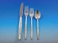 Kingsley by Kirk Sterling Silver Flatware Set Service 33 pcs Mid Century Modern