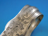 Brite-Cut by Unknown Sterling Silver Ice Tong 9 1/4" w/Fancy Cast Tines 1869