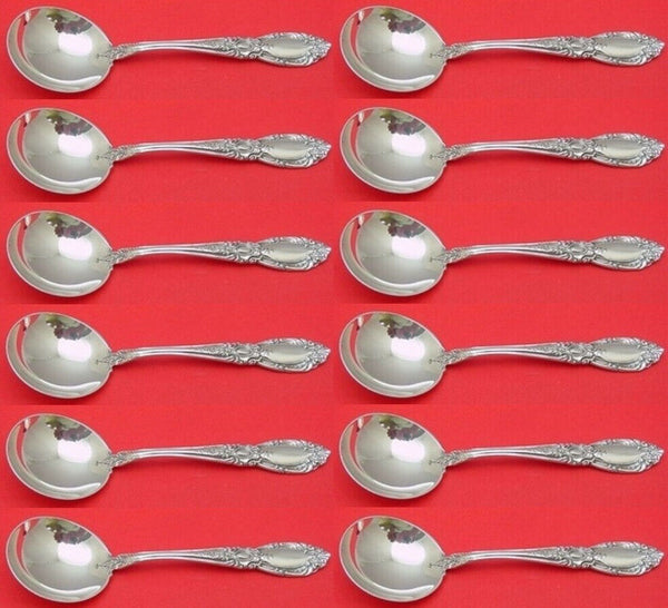 King Richard by Towle Sterling Silver Cream Soup Spoons 6 1/8" Set of 12