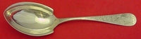 Antique Lily Engraved by Unknown Sterling Silver Berry Spoon Pointed 8 3/4"