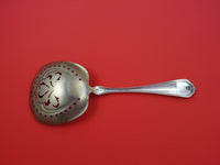 Duchess by Whiting Sterling Silver Pea Spoon light GW pierced w/ design 8 5/8"