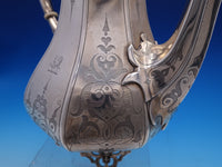 Edward John and Barnard English Victorian Sterling Tea Set 4pc w/Bird (#7677)