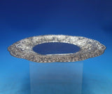 Middle Eastern Sterling Silver Cookie Plate Chased Scrollwork Ball Feet (#6527)