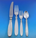 Dolphin by Frigast Denmark Sterling Silver Flatware Service 12 Set 84 pcs Dinner