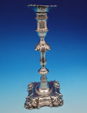 English Georgian Sterling Silver Candlestick Pair 9 1/4" 35.4 ozt. TW (#8975)