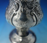 English Georgian Sterling Silver Creamer Repoussed Landscape Fox Birds (#5518)