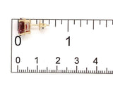 14k Oval Red Genuine Natural Garnet Stud Earrings 4.56 Carats TW (#J7294)