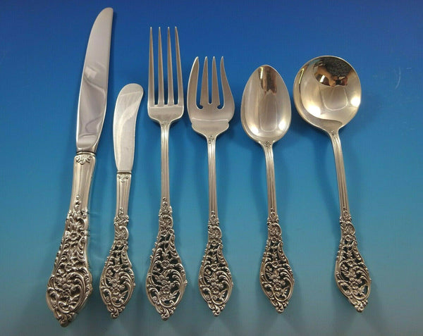 Florentine Lace by Reed & Barton Sterling Silver Flatware Service 12 Set 75 Pcs