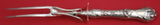 Les Cinq Fleurs by Reed and Barton Sterling Silver Roast Carving Fork 11 3/4"