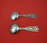 Brodrene Lohne Norwegian Sterling Silver Hors D'Oeuvre Set 2pc 6 3/4" Heirloom