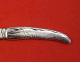 Lap Over Edge Acid Etched by Tiffany and Co Sterling Fish Knife HHAS Cattails
