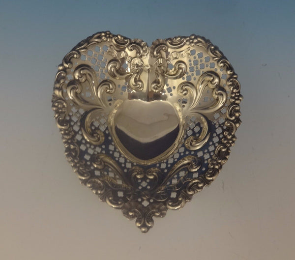 Chantilly by Gorham Sterling Silver Candy Dish Heart-Shaped #966 (#0319)
