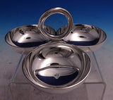 Vertigo by Christofle Silverplate Snack Dish with Three Bowls Unused (#8752)