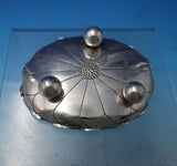 Chinese Export Sterling Silver Ashtray Chrysanthemum Design w/ Ball Feet (#5758)
