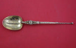 English Victorian Sterling Silver Coronation Spoon replica Vermeil 1902 9 7/8"